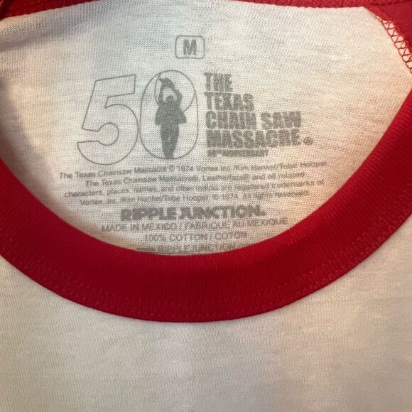 Welcome to Texas Slaughter Family RX Chainsaw Massacre 1/4 sleeve.  Medium - Picture 3 of 7